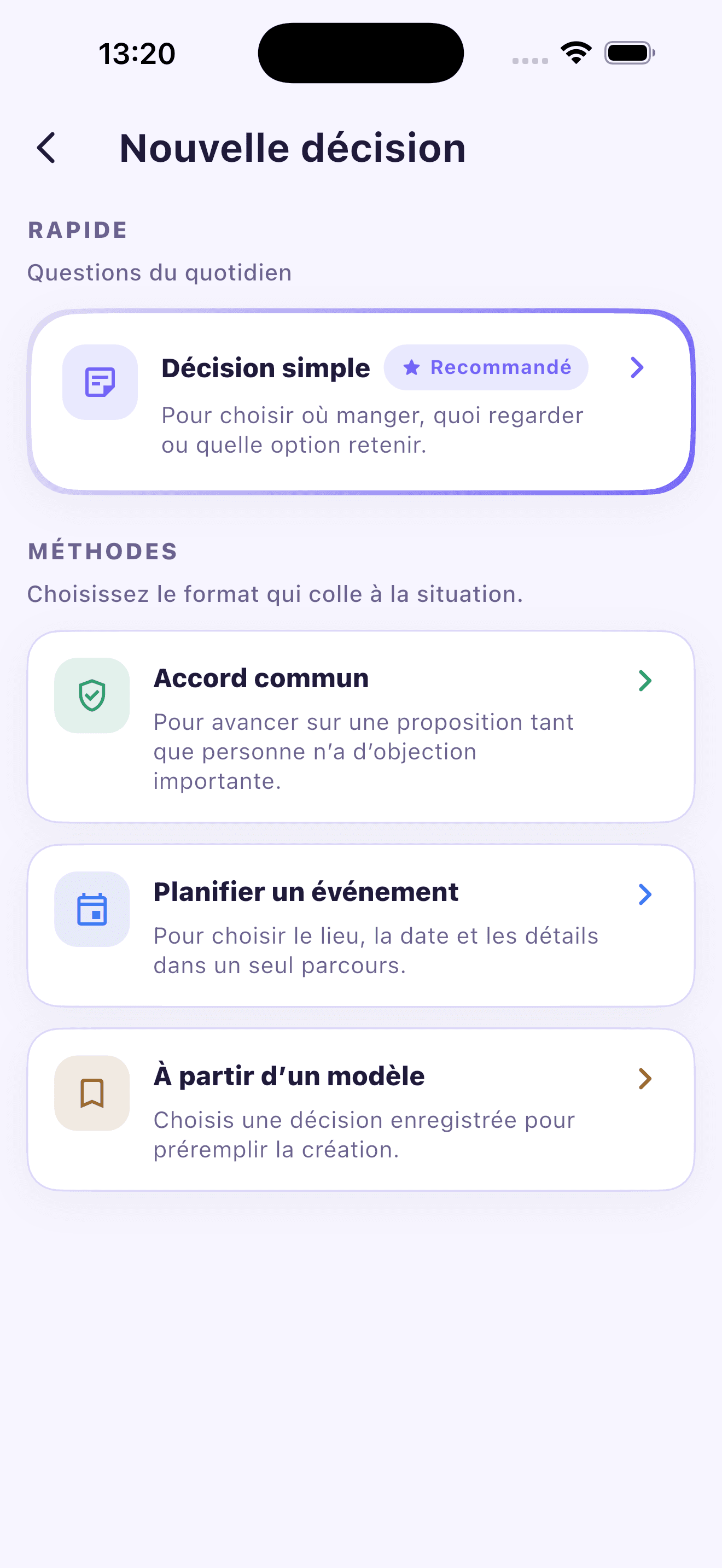 Accueil groupe